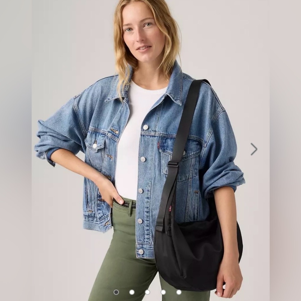 LEVIS Black Crescent Shoulder Bag